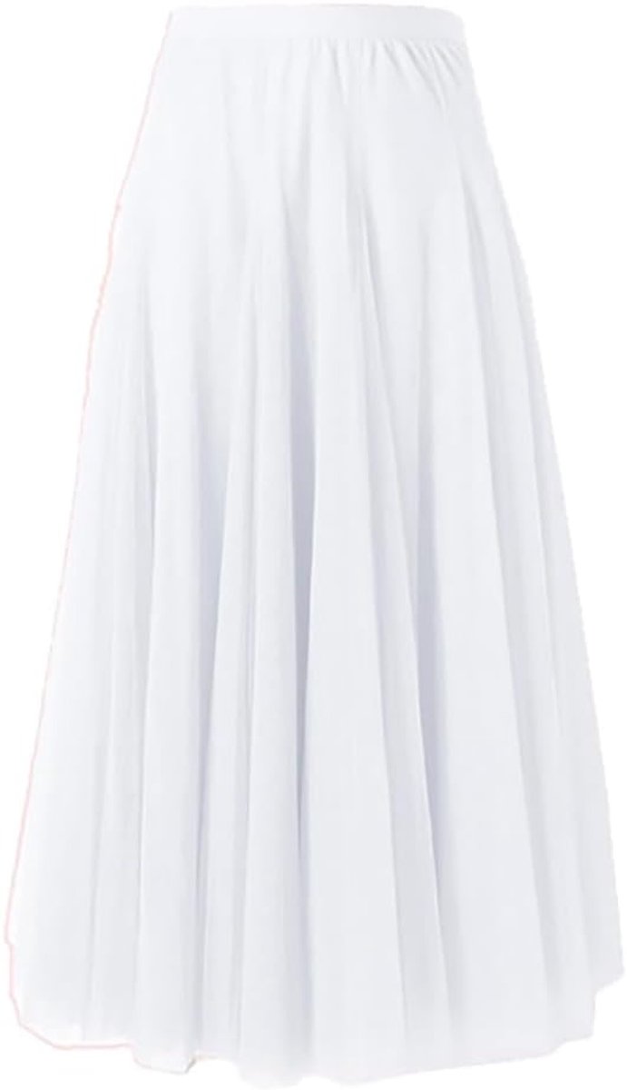 Maxi-tule rok voor dames, A-lijn, midi-rok, onderrok, gelaagde rok, plooirok, dames, tule rok met hoge taille, podiumjurk, mesh, tutu, rok voor bruiloft en feest