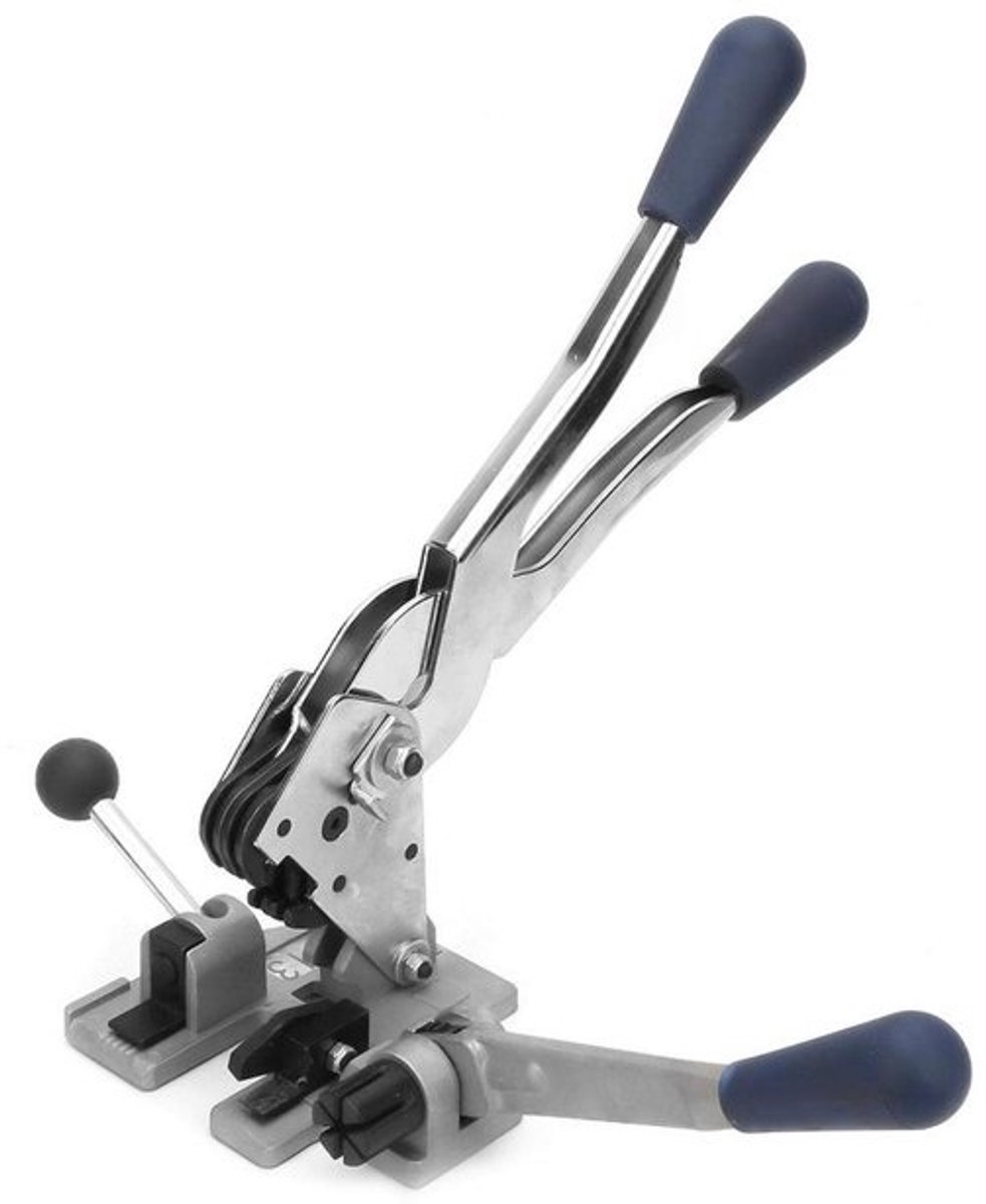 Dailygoods - verpakkingsmachine 3-in-1 - handmatige bandspanner - crimper - draagbare banderolleermachine - efficiënt - duurzaam - voor industriële/huishoudelijke toepassingen