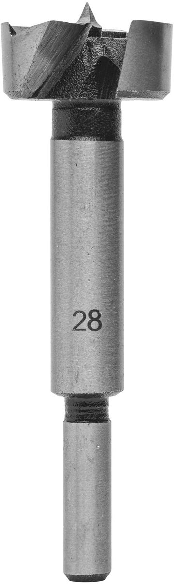 SnelShoppen - Forstnerboor 28mm - Gereedschapsstaal 8mm Schachtdoormeter - Professionele Boor voor Houtbewerking, Precisie, DIY en Klusprojecten