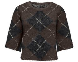 ONLY - ONLNOEME SS PATTERN O-NECK KNT Dames Trui