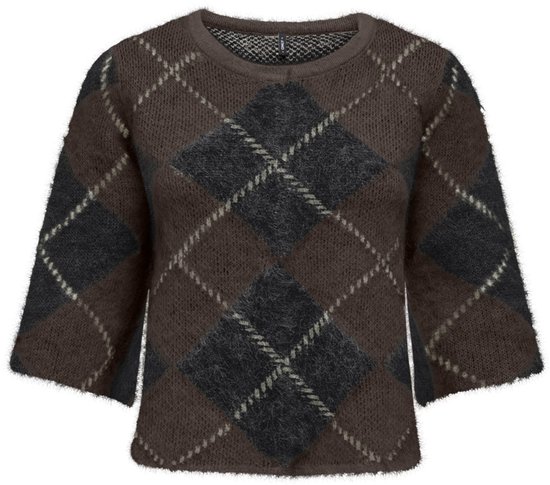 ONLY - ONLNOEME SS PATTERN O-NECK KNT Dames Trui