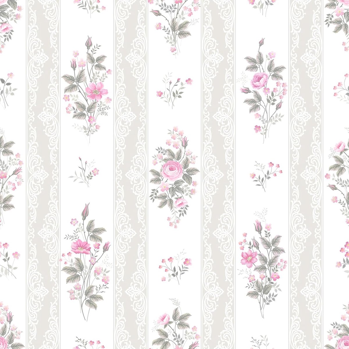 Behang bloemen 30,5cmx300cm - zelfklevend vinyl - eenvoudig verwijderbaar - ideaal voor decoratie - ShopVlot