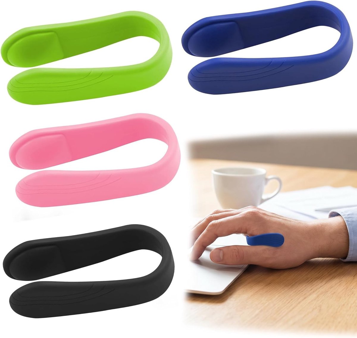 3 stuks acupressuur Clips Set, Draagbare Migraine & Stress Relief Tool met Acupressuur Ringen & Armband - ShopVlot