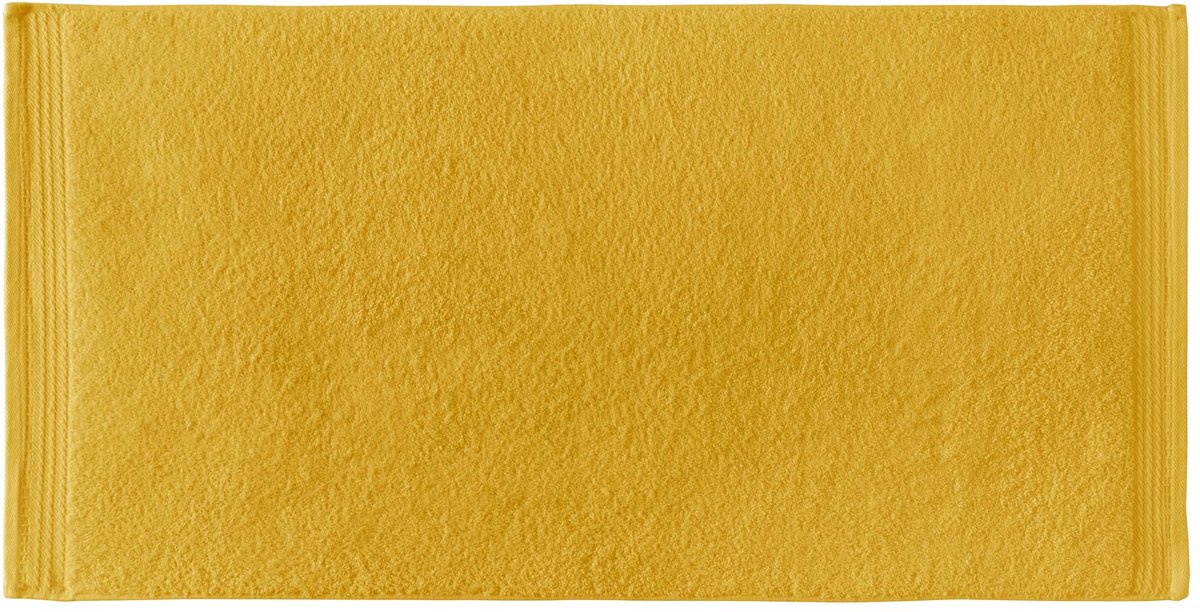 Badhanddoeken 50 x 100 cm - 100% katoen - citroen kleur - zacht en absorberend - ShopVlot