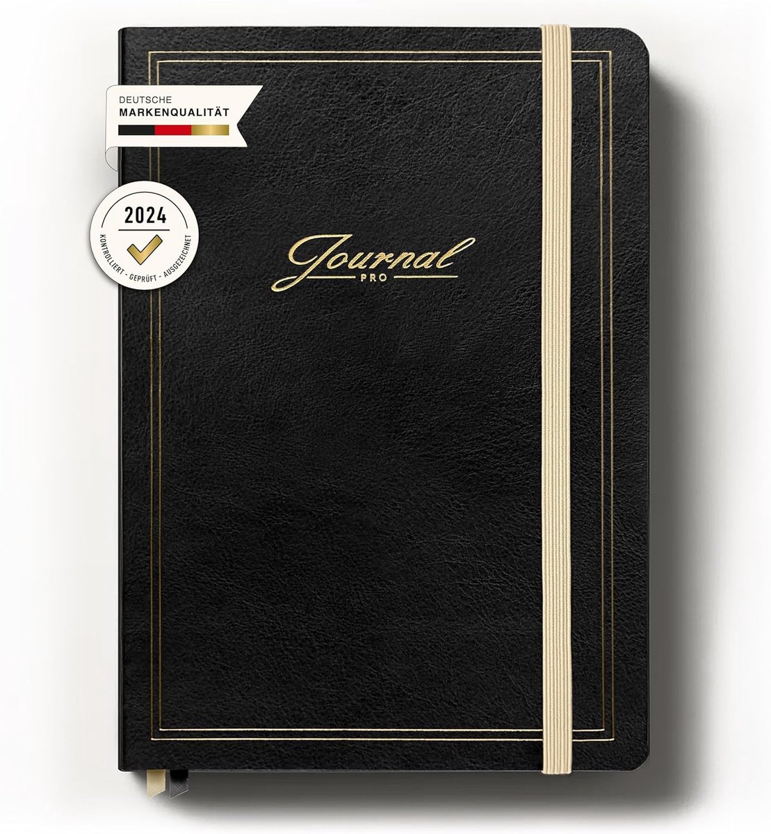 SnelShoppen - A5 Journal Notitieboek Softcover met Goudfolie, Dotted Pagina's voor Bullet Journaling, Notities en Creatieve Planning, 120 g/m² Papier