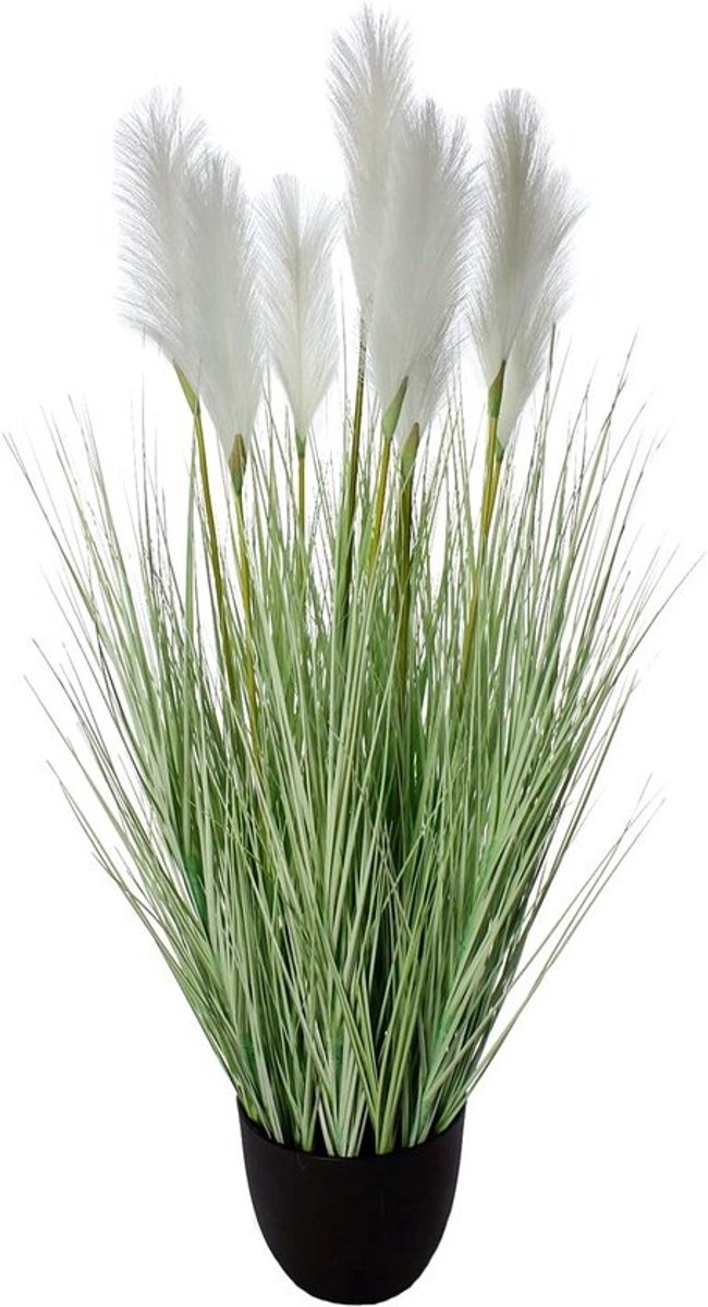 Decoratief kunstgras 120 cm - imitatiepampasgras met 9 pluimen voor huisdecoratie