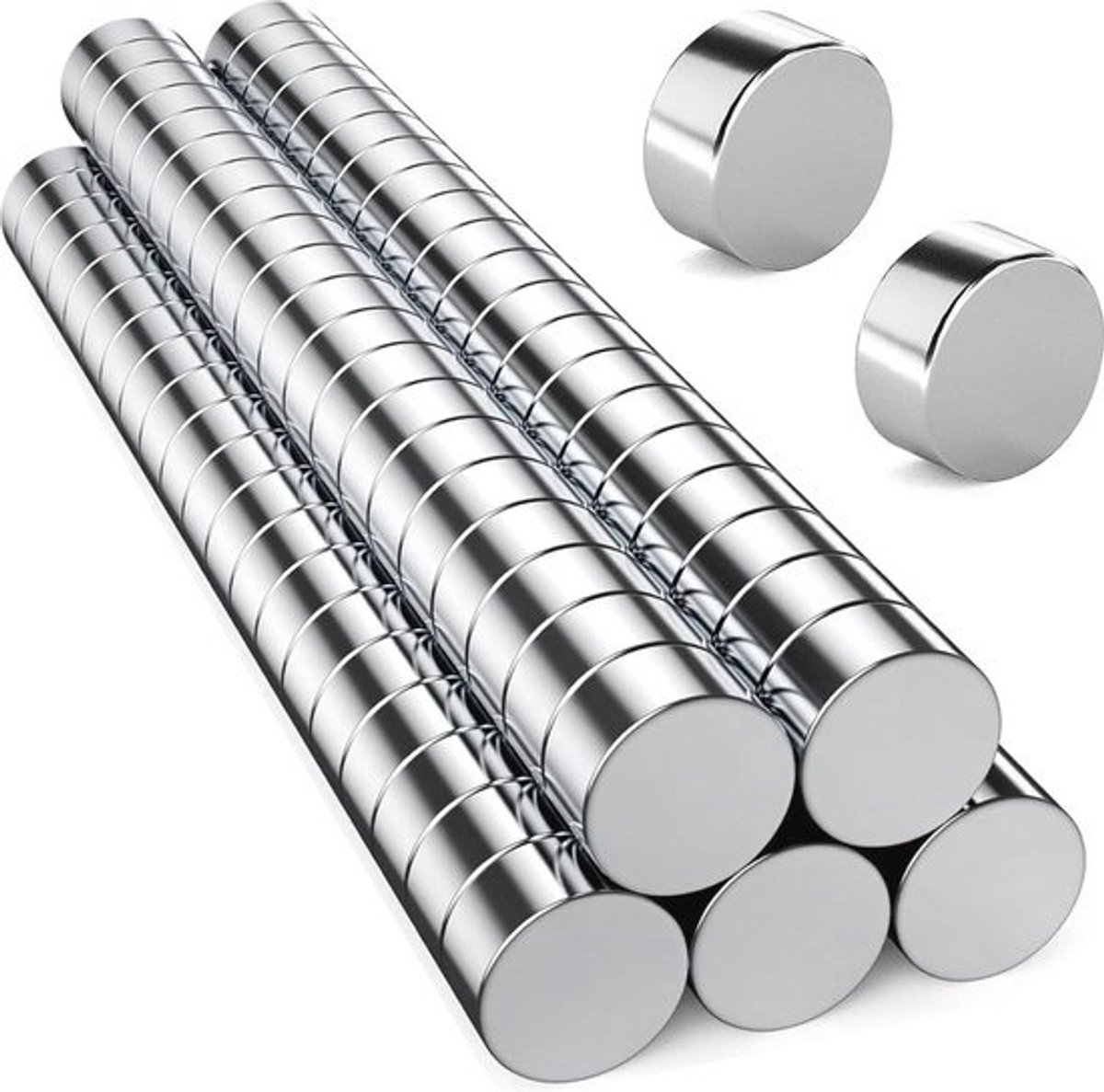 Sterke neodymiummagneten 5 x 2 mm - 100 stuks voor magneetborden en koelkast
