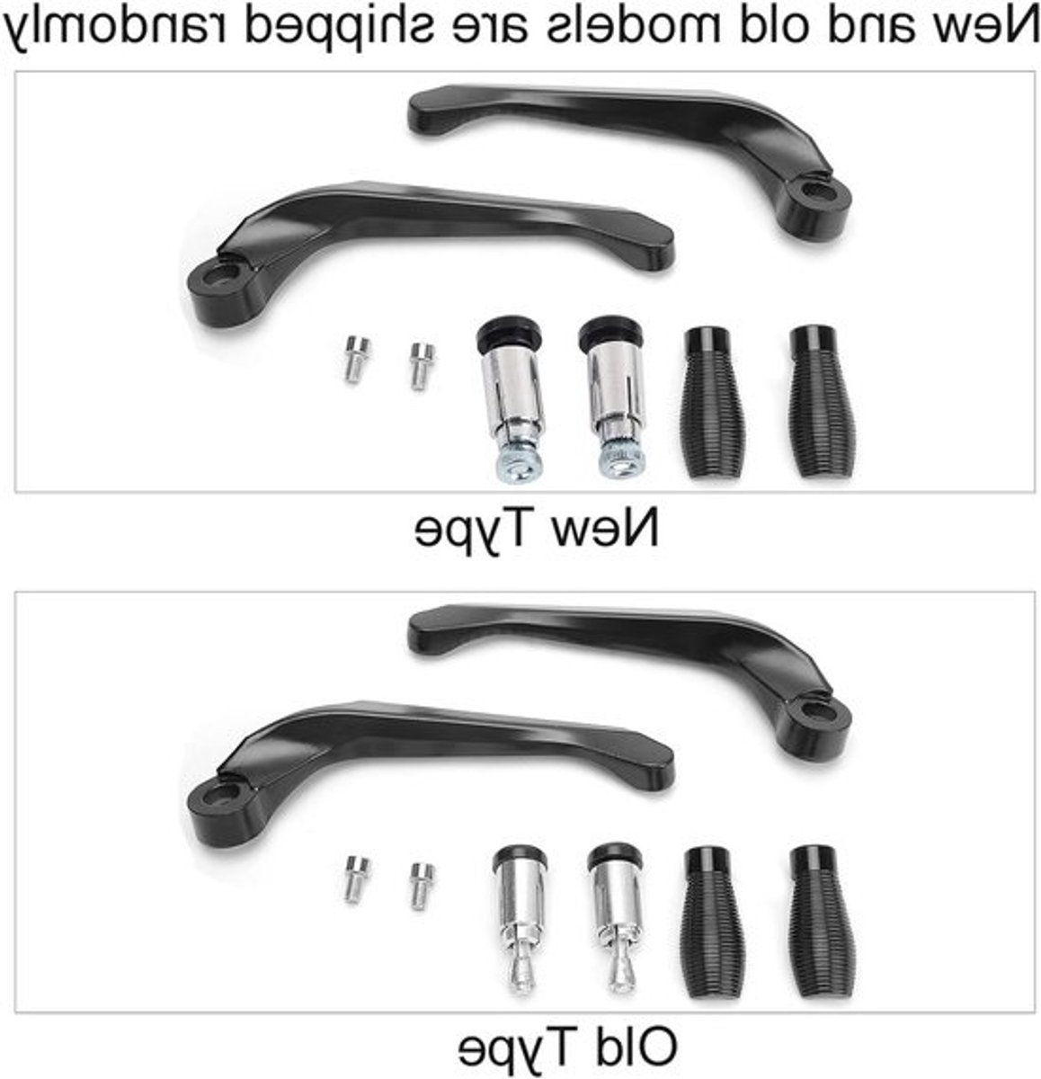 Bescherming voor motorfietsremhevel - Universele aluminium handguards - Voor veiligheid en bescherming van remhevels en koppeling