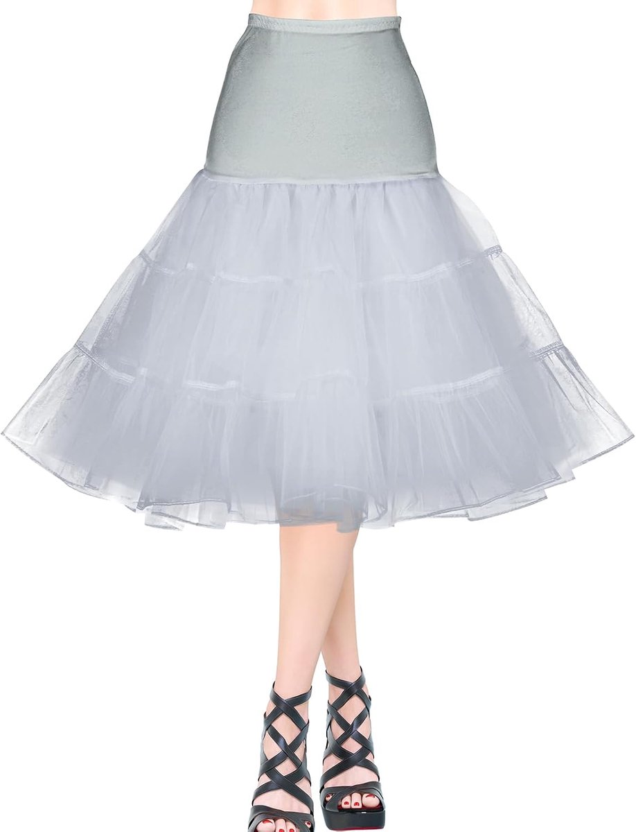 Petticoat, voor dames, vintage, retro, petticoat, 50 stuks, verschillende maten, onderrok met kant voor eindexamenbaljurk, bruidsjurk 1950, rockabilly