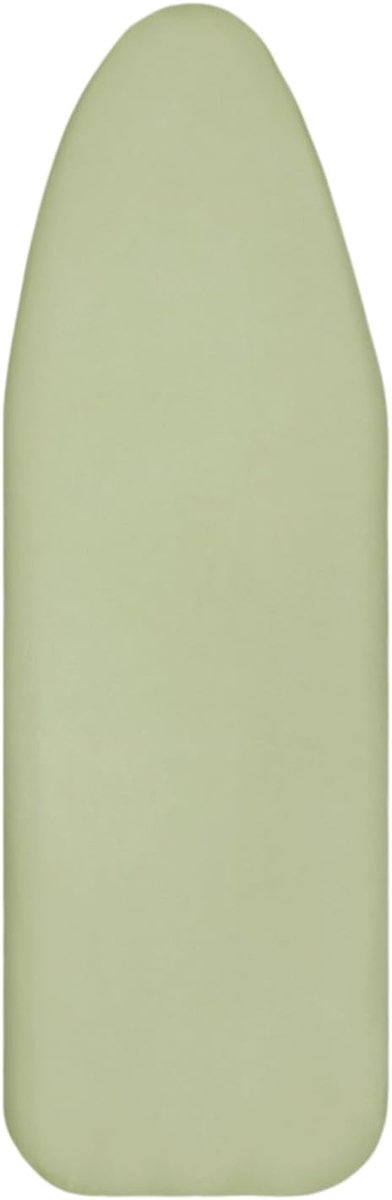 Strijkplankovertrek, strijkplankovertrek van katoen, strijkhoes met elastiek voor stoomstrijkstation, geschikt voor strijkplanken 120-125 cm x 35-40 cm, groen