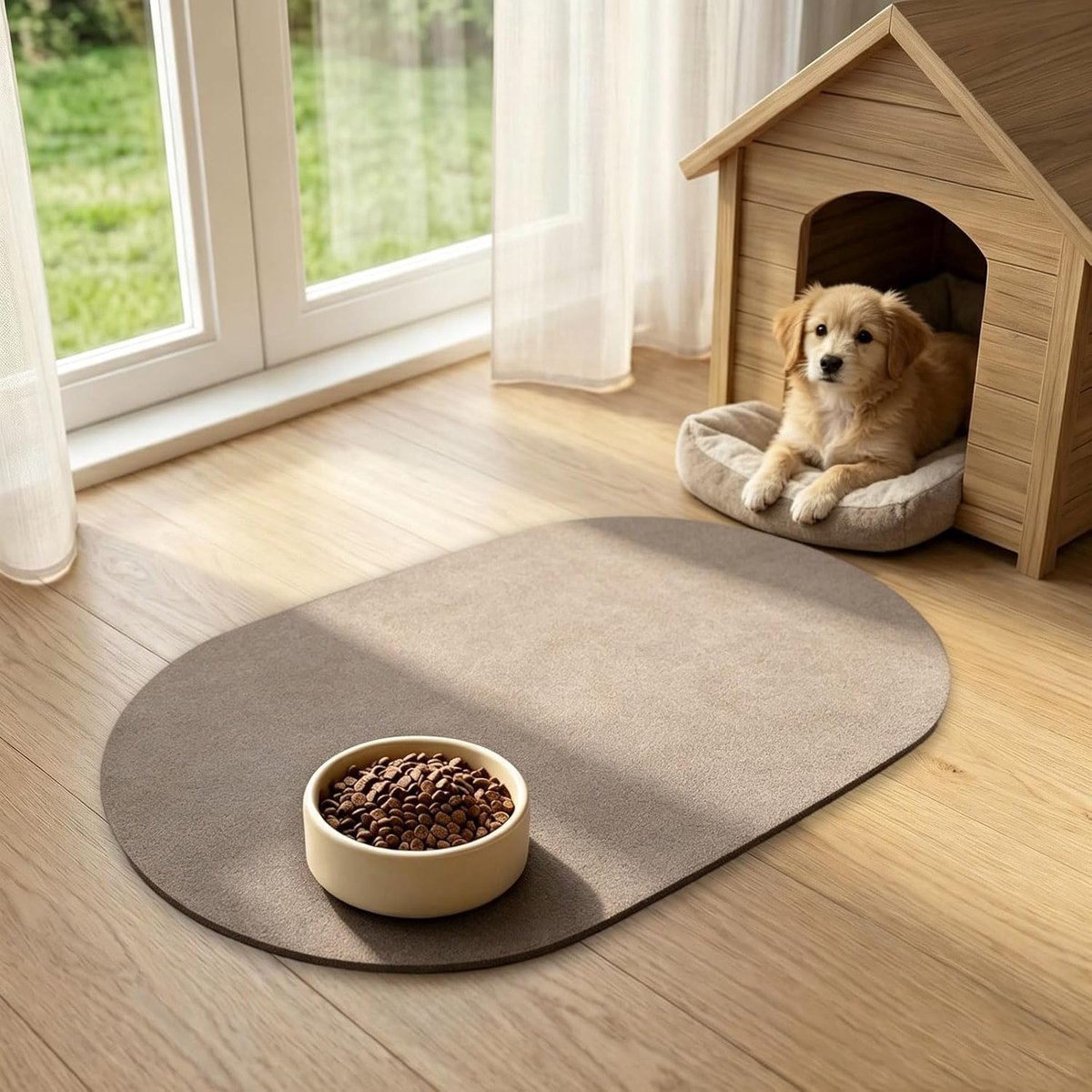 Voerbakmat hond, voermat katten, 40 x 60 cm