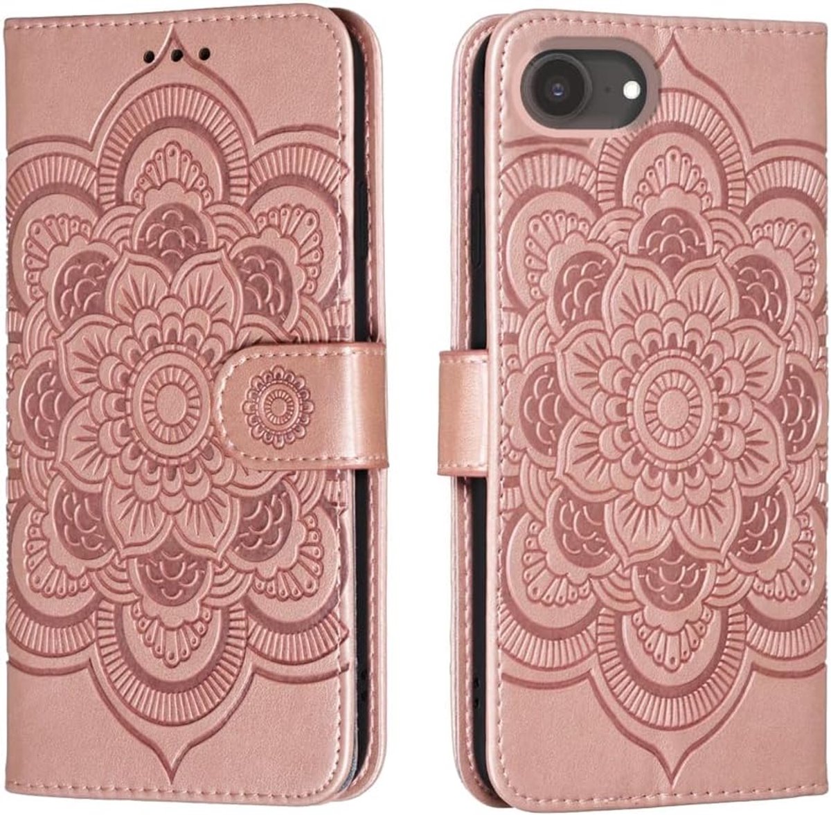 Hoesje voor iPhone 16e/iPhone 17e, Klaphoesje, Roze