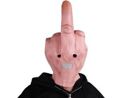 Grappig en Creepy Vinger Masker voor Halloween, Volledig Hoofd Latex Masker voor Volwassenen, Perfect voor Feestjes en Verkleden