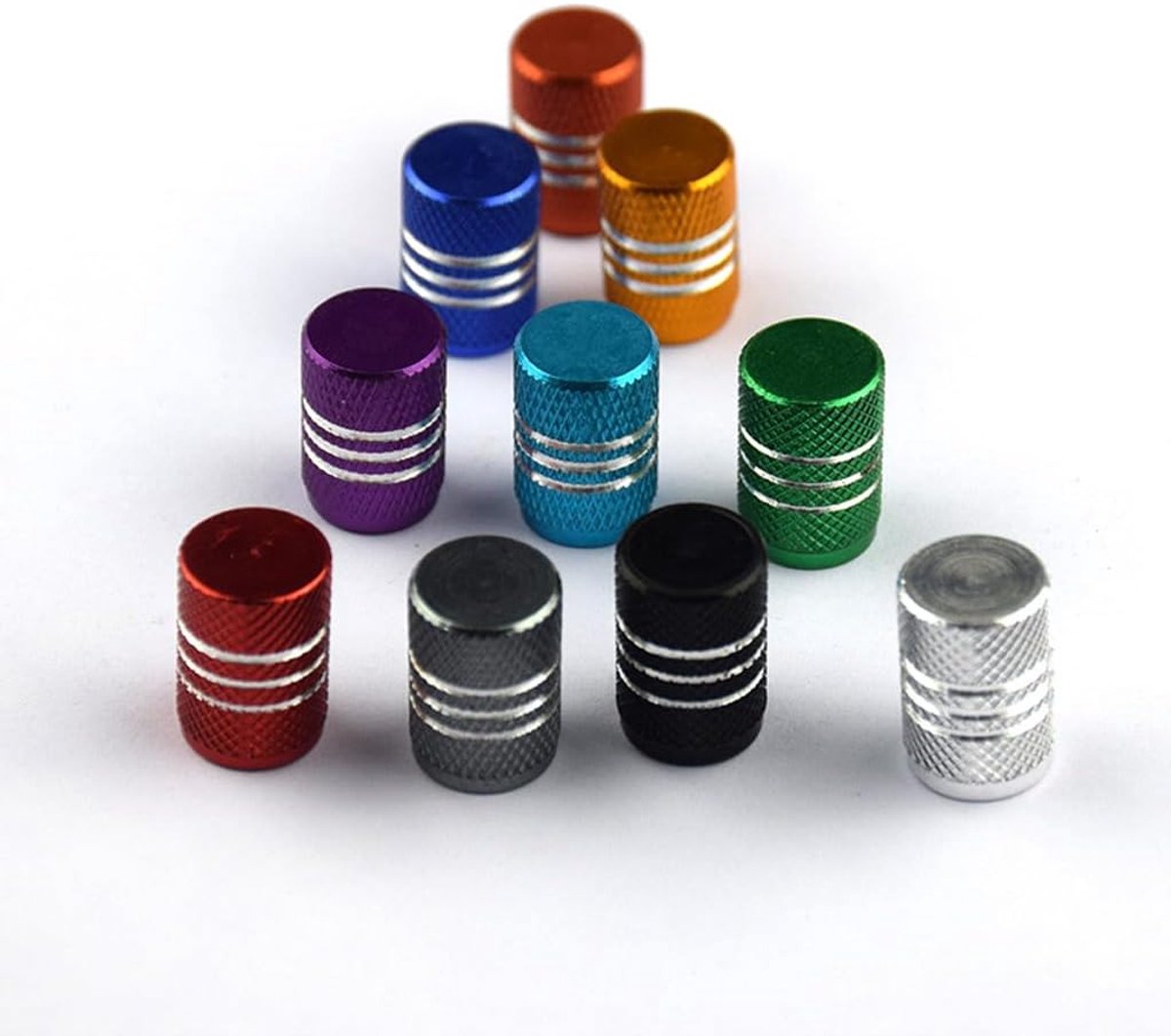 Ventieldoppen, 4 stuks, aluminiumlegering, ventieldoppen, afdekking, universeel, stofdicht, ventieldoppen voor auto, fiets, vrachtwagen, motorfiets, goud
