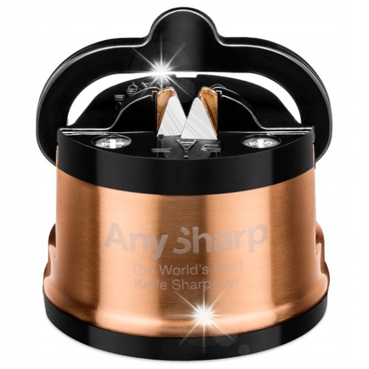 AnySharp PRO Messenslijper met Zuignap - Snel en Eenvoudig Scherpe Messen