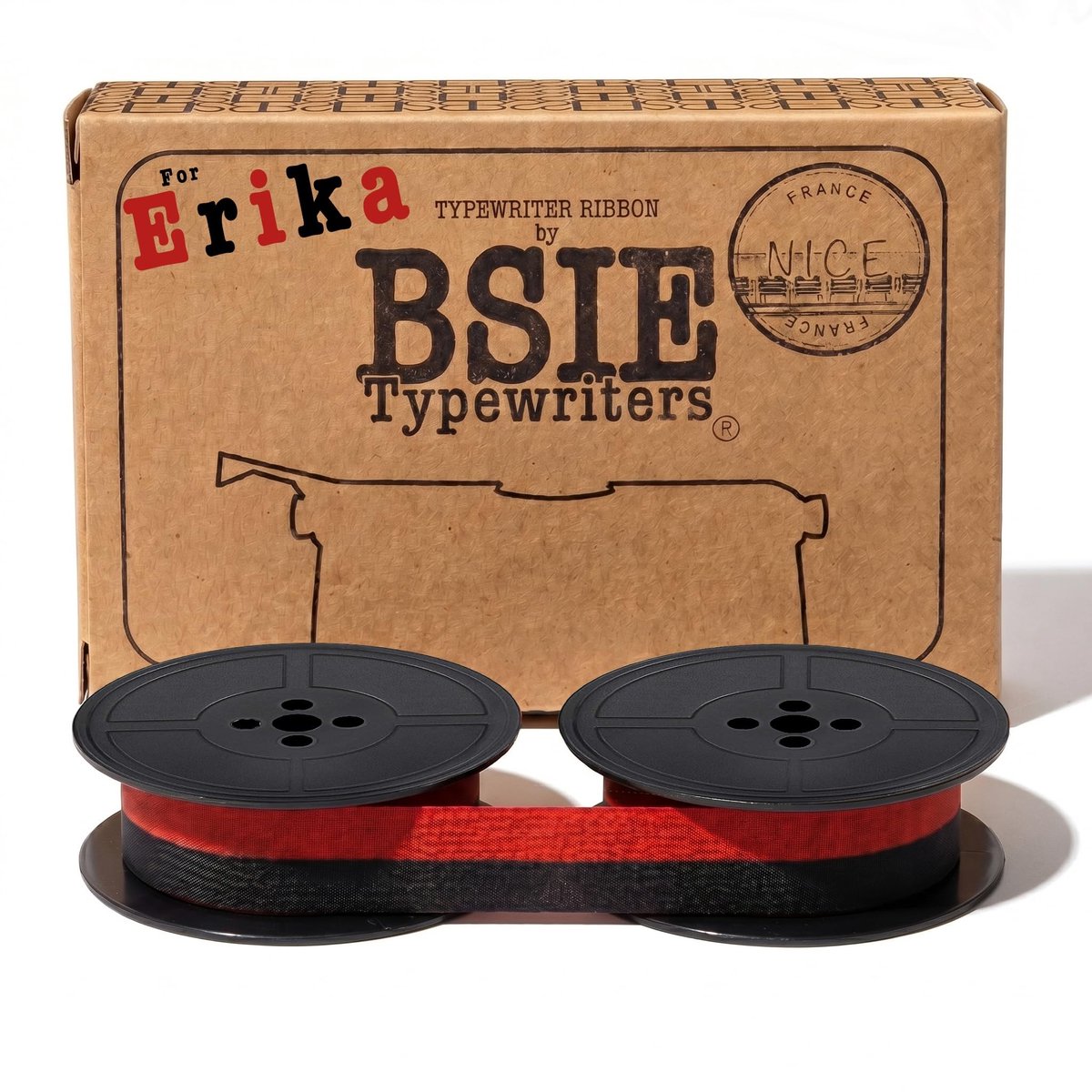 Typewriterlint in Zwart en Rood - Compatibel met Erika Typewriters