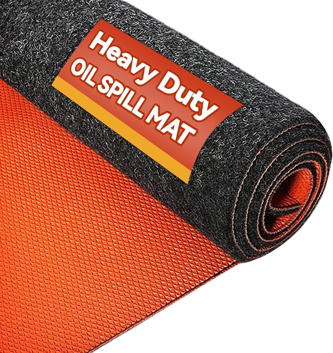 36" x 59" Heavy Duty Olie Spill Mat, Verbeterde Garage Vloermat voor Onder Auto, 1/4" Waterdichte Rubberen Bodem Absorbeert Olie Snel, Wasbaar, Herbruikbare Olie Druppel Lek Absorberende Pad