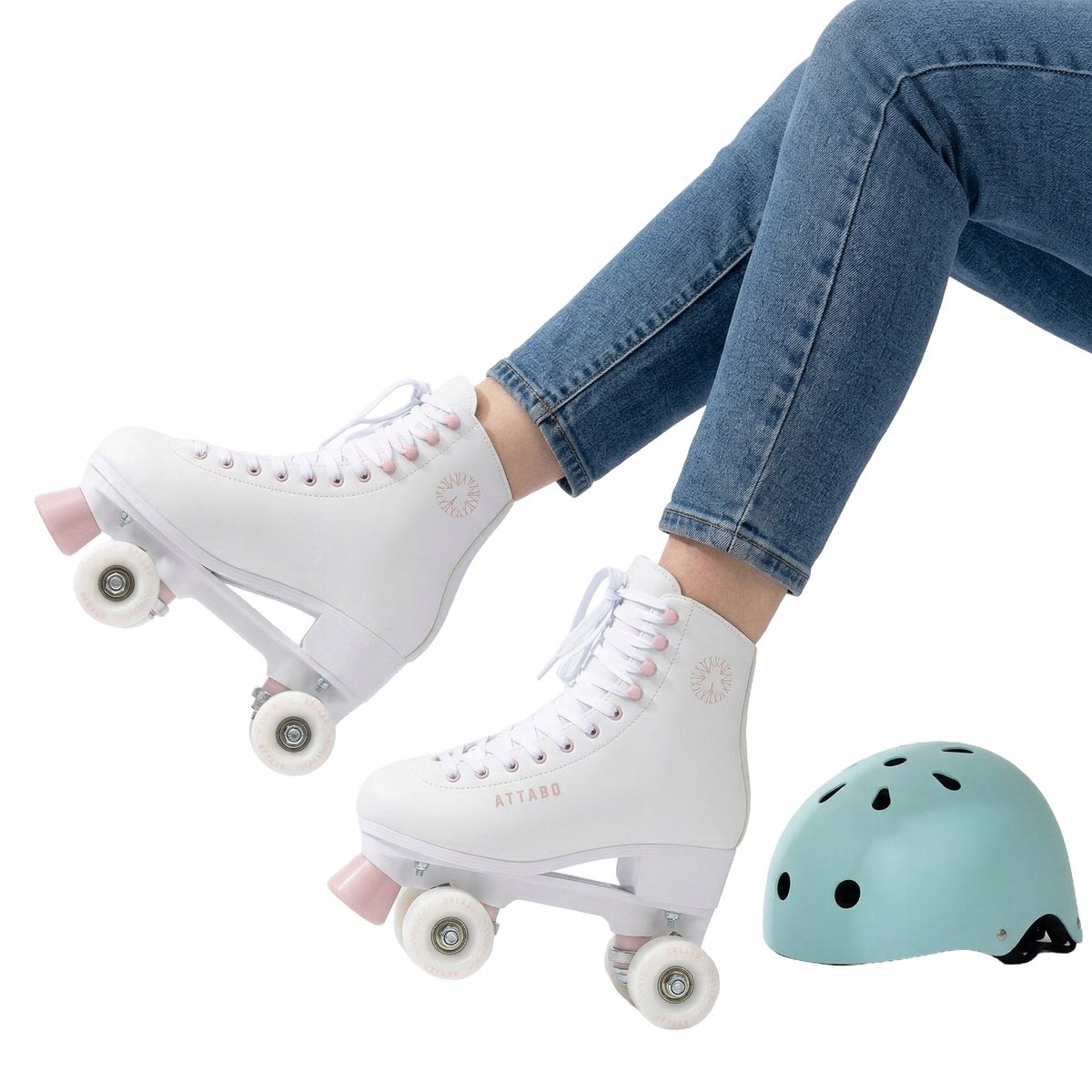 ATTABO Serena dames rolschaatsen Retro Eco-leer