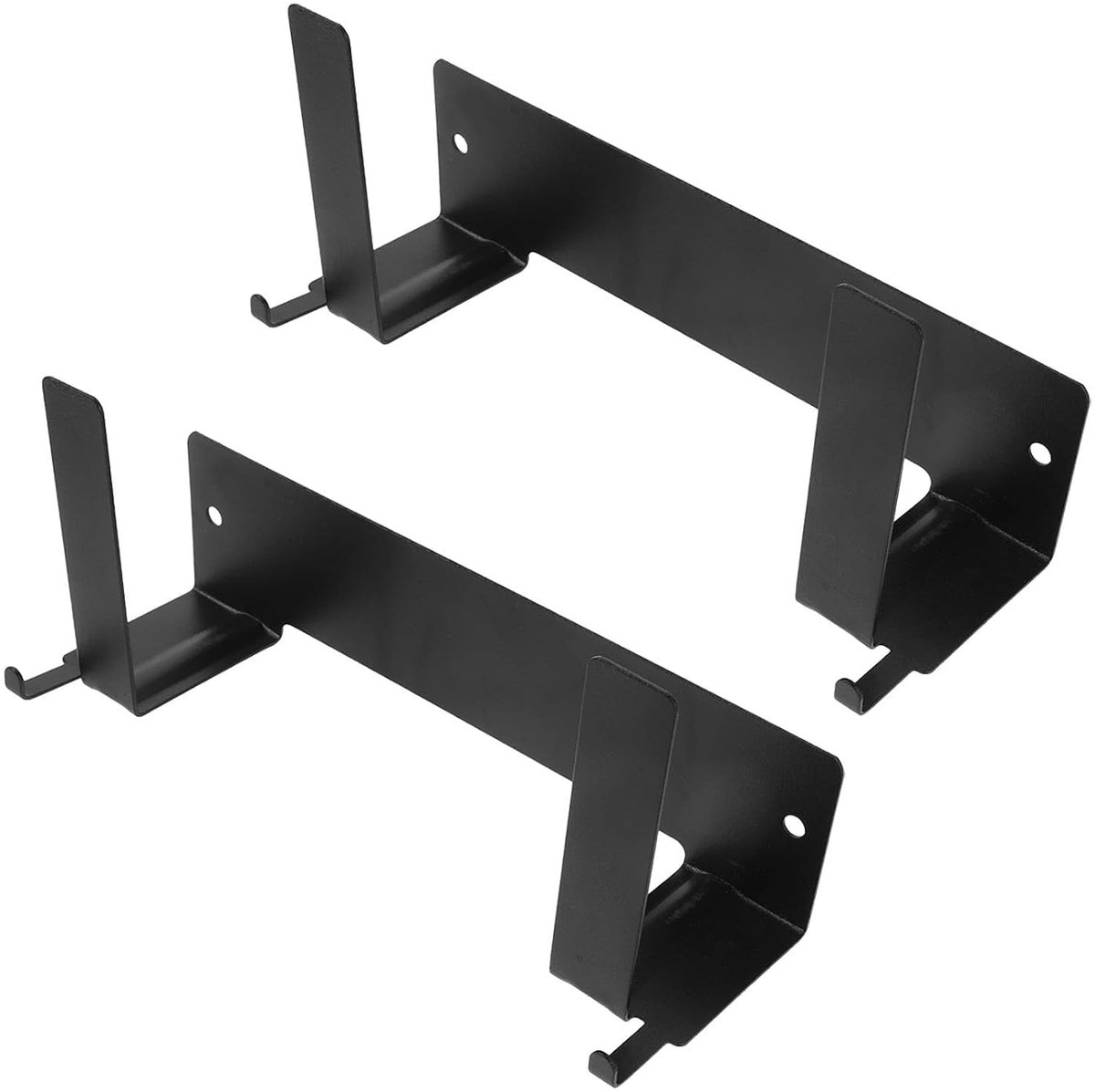 2 stuks weegschaalhouders voor aan de badkamerwand: Wandgemonteerde houder voor digitale weegschaal - Ruimtebesparende zelfklevende opbergbeugel van koolstofstaal voor slaapkamer, woonkamer en