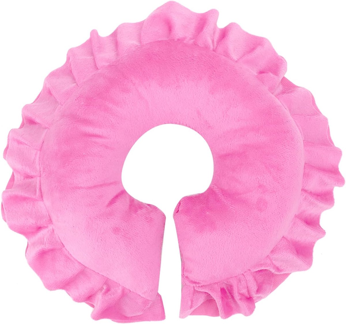 Zacht Gezichtskussen voor Salonmassagebed U-vorm, Huidvriendelijke Stof, Roze, Paarsrood, Paars, Koffie voor SPA-centrum (U-vormig kussen roze)