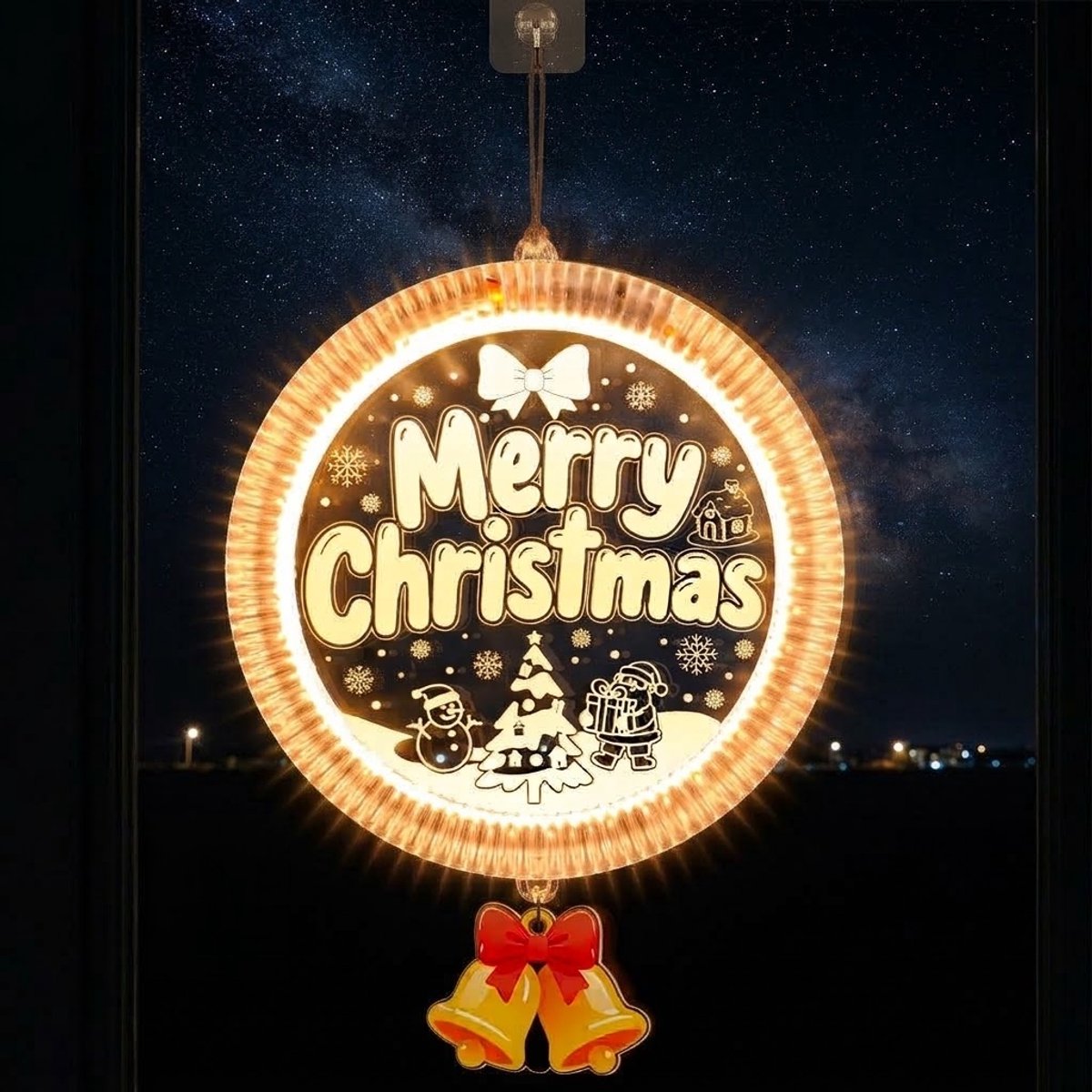 LED kerstverlichting - LED Kerstdecoratie - LED Raamverlichting - 4 Modi - Kerst LED - Looplicht - warm Licht - USB