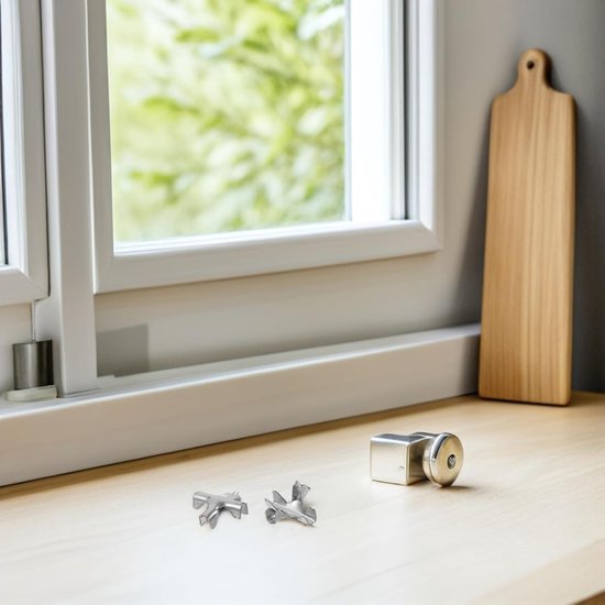 100 Stuks Rvs Onzichtbare Kruisgespen voor Veiligheidsnetten Stevige Draadklemmen voor Balkonbeveiliging Geschikt voor Diverse Draaddiameters Uitgebreide Beveiligingsprojecten — afbeelding 2