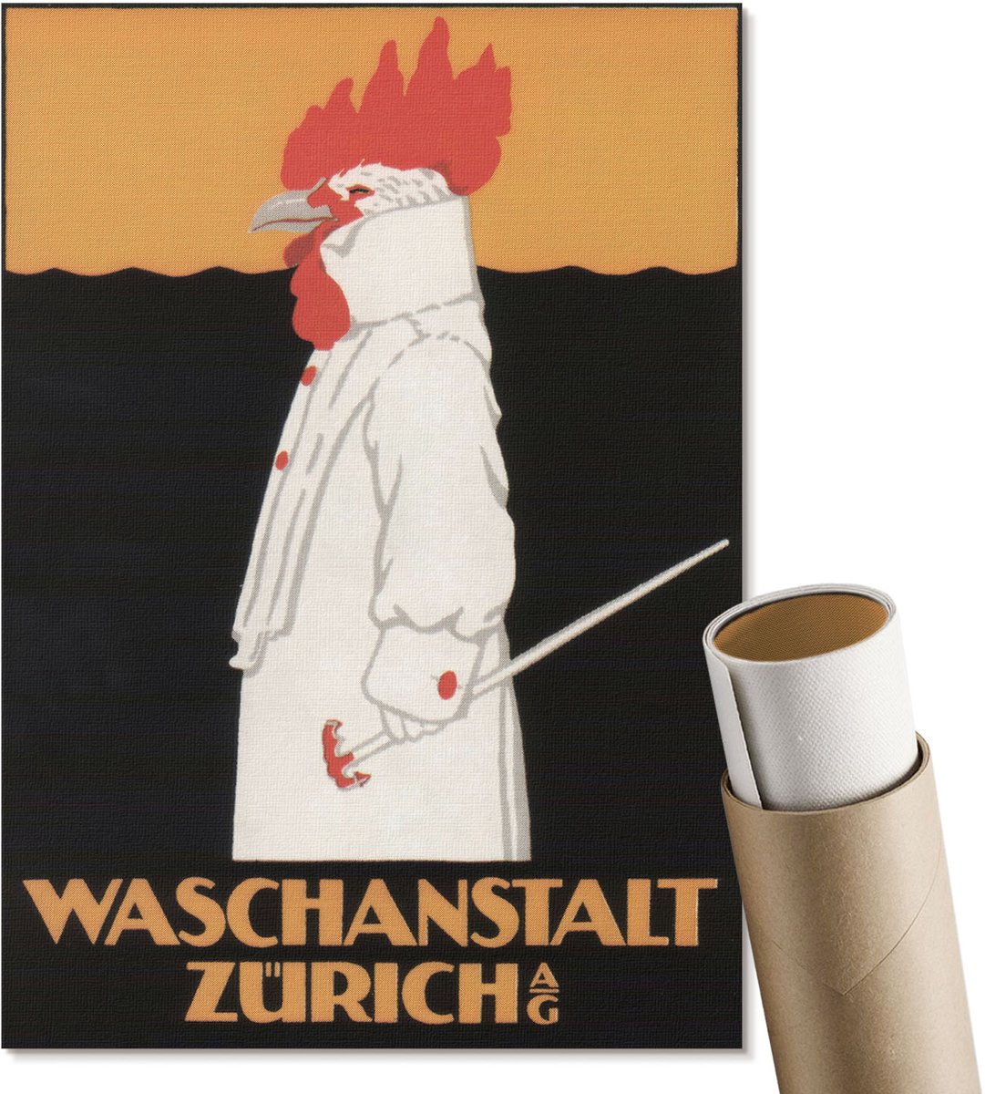 Coloray Polycanvas Poster - Bosochtend, Fotografie - A3 - Bruin Wandposter - Rechthoek - Muurdecoratie - Woonkamer, Slaapkamer, Kantoor - Klassiek
