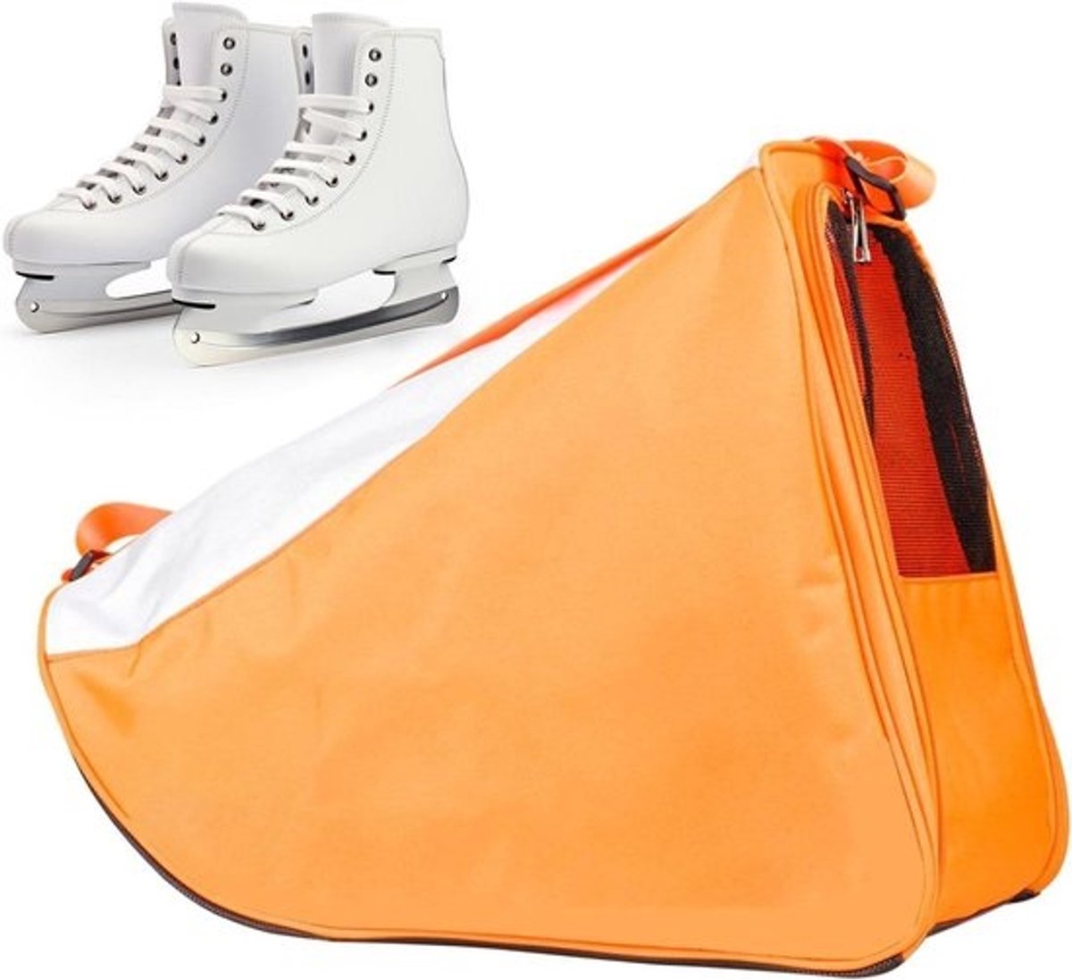 Rolschaatsen Tas - Schaatsen Opbergtas - Sportuitrusting Opslag - Ademend Rugpaneel - 48 x 36 x 3 cm - Oranje