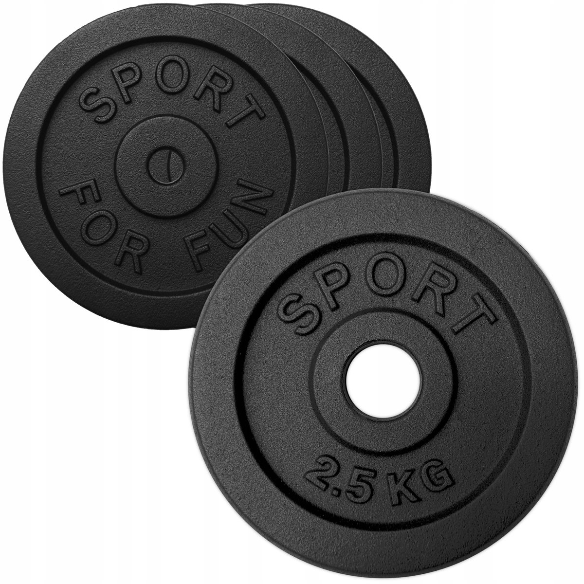IJzeren houderplatenset 10kg (4x2,5kg) - 31mm