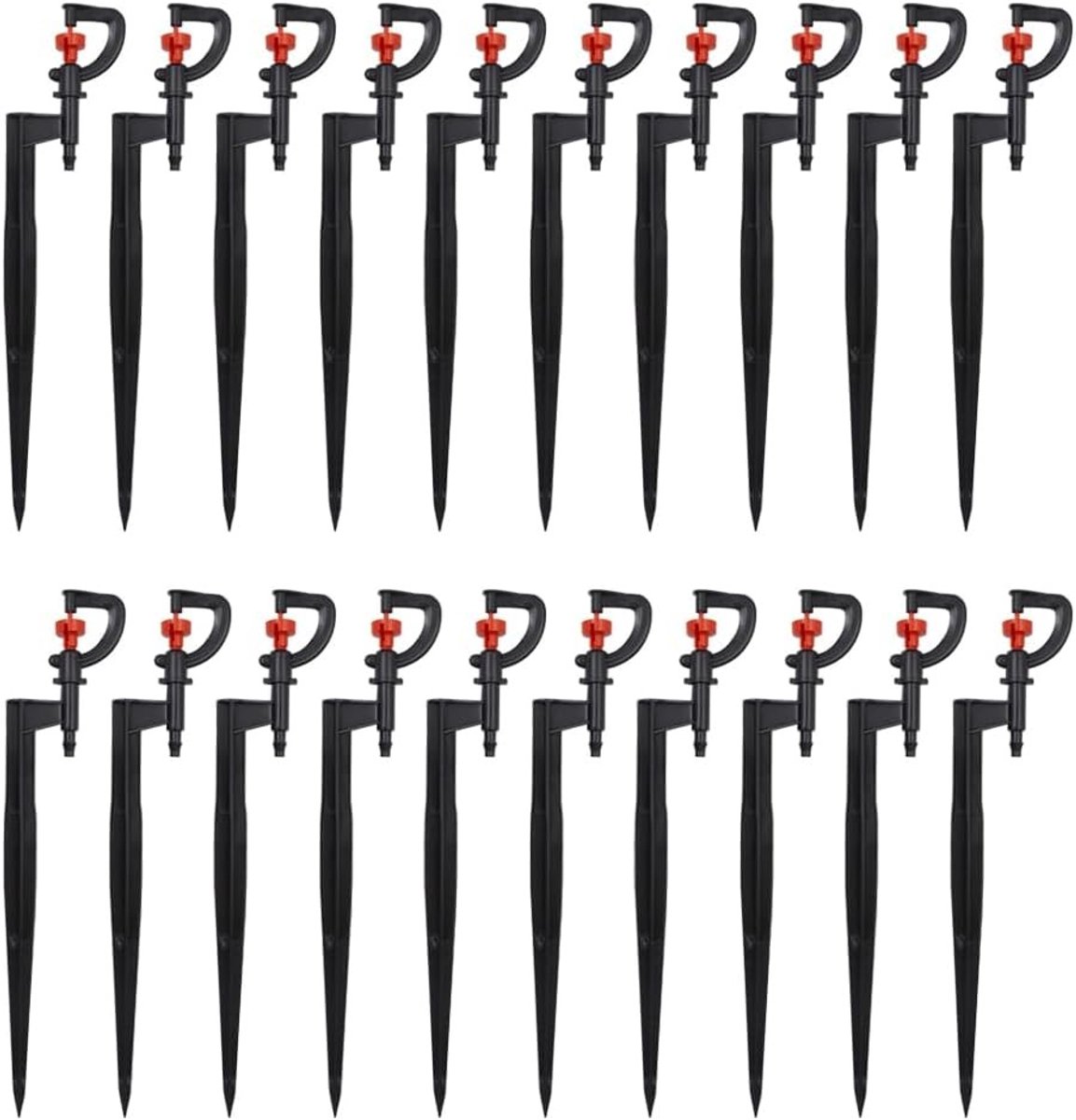 Set van 20 Micro Spray Doppen, G-Type 360 Graden Rotatie, Verstelbare Drip Irrigatie Nozzels voor Tuin en Planten