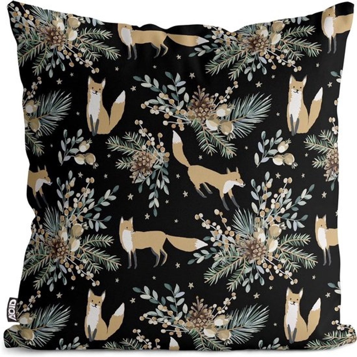 Kussenhoes Polyester - Kussensloop Sierkussen - Buiten Decoratie - Waterdicht Weerbestendig - 80 x 80 cm - Veelkleurig