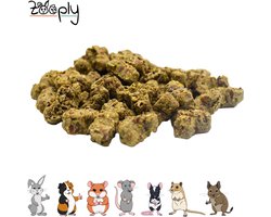 Zooply Lijnzaadbrokken - Kruiden & Snacks - 100% natuurlijk - Voor konijnen & cavia's - 500 gram