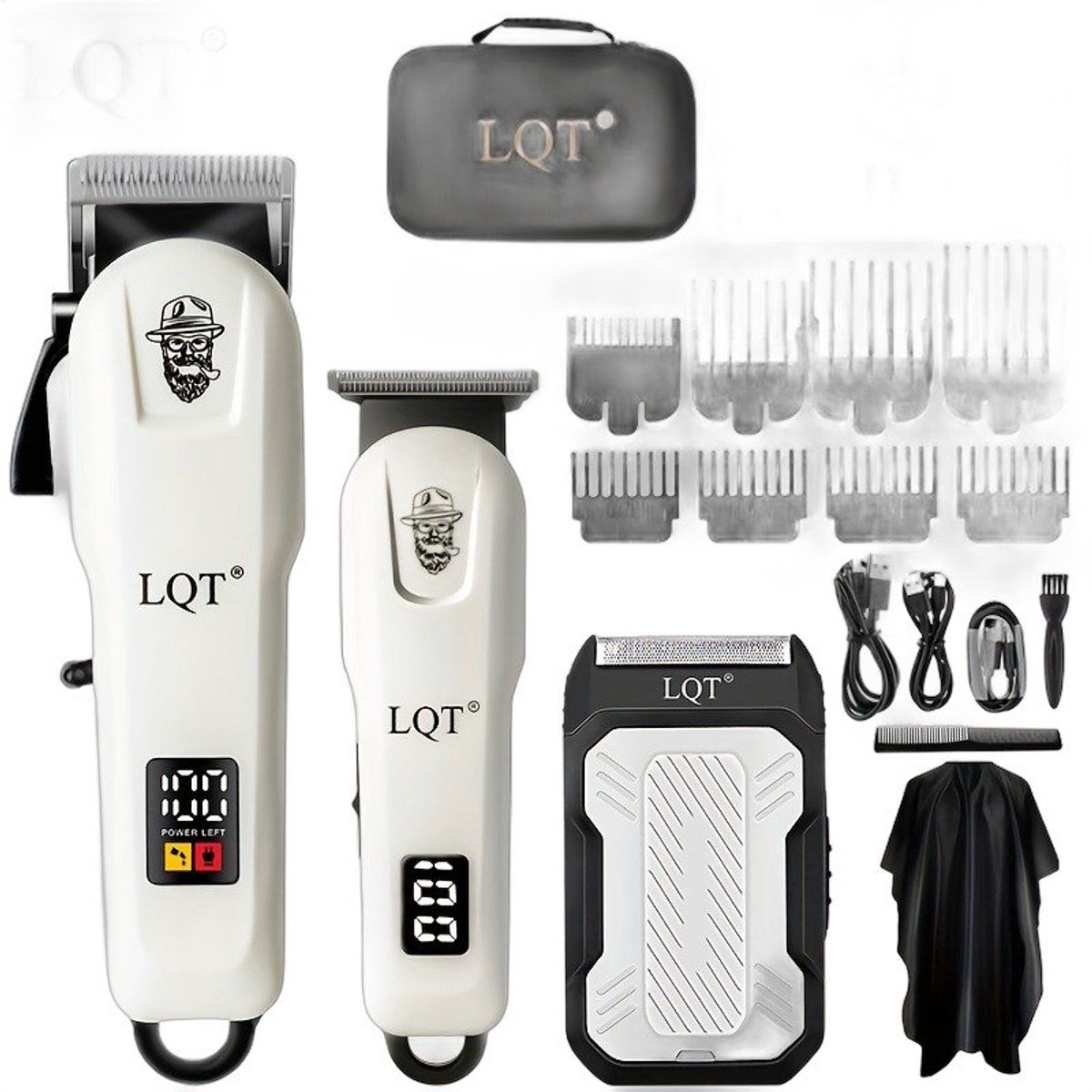 Currero Foil Shaver - Scheerapparaat Mannen - Hoofd Scheerapparaat - Head Shaver - Tondeuse met Trimmer - Lichaam en Baard - Oplaadbaar