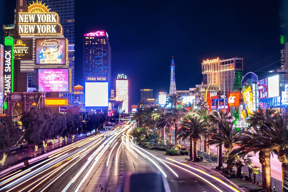 Las Vegas Poster - The Strip - Amerika - Casino - Reis - Stad - Wanddecoratie - posters - formaat 70x100cm - L2067MT