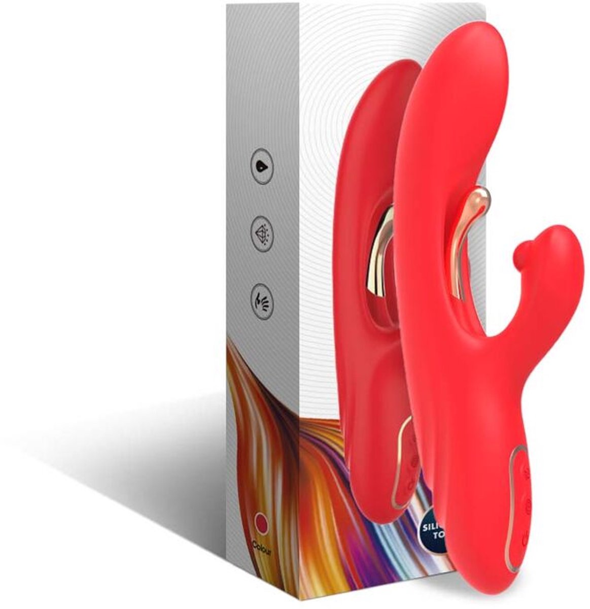 G-Spot en Clitoris Stimulator Vibrator met Oscillerende Tong