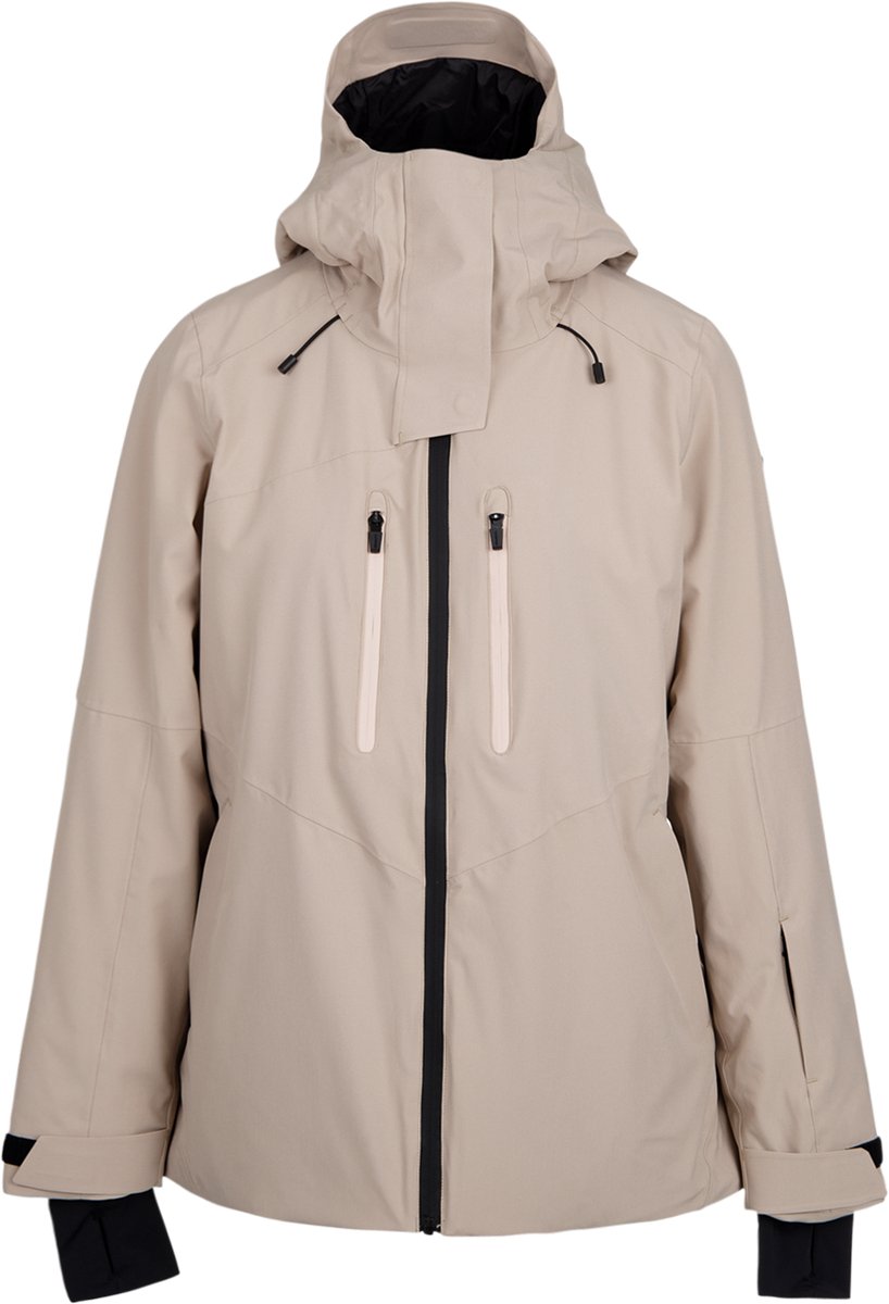 Brunotti Avamena Skijas Dames – Ski Jas Wintersport 20K Ademend en Waterdicht Recco System Simply Taupe
