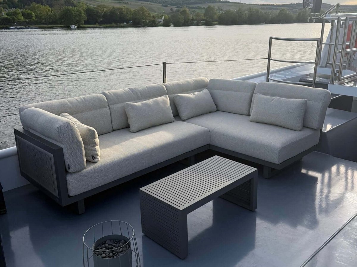 Apple Bee Santorini Rope Loungeset - Chaise Longue - Rechts