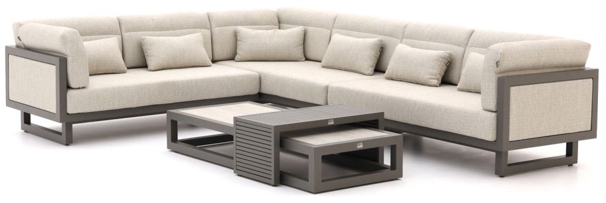 Apple Bee Santorini Loungeset 5-delig Nr.1 - Rechts Lang - Upholstered - 239 x 318 cm