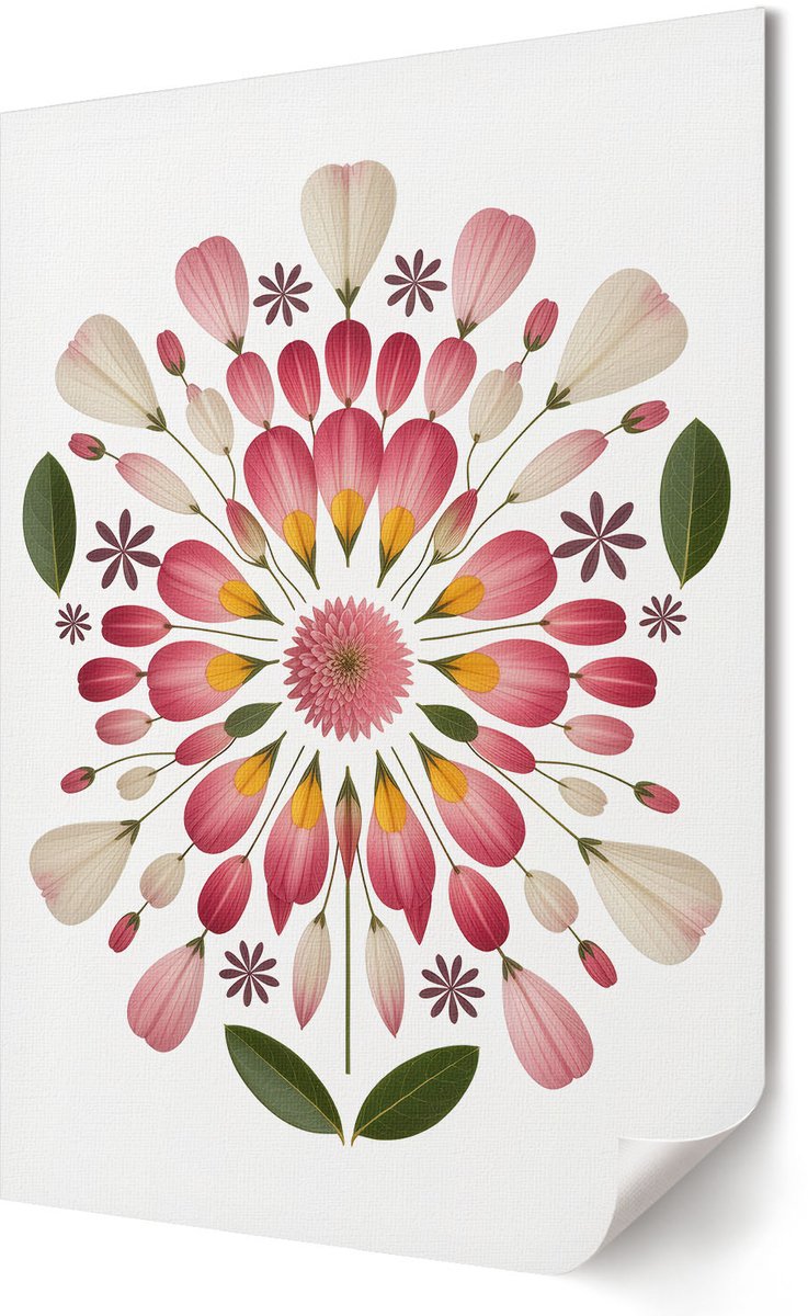 Coloray Polycanvas Wandposter - Lekkere Hotdogs, Illustratie - A2 - Bruin Patroon - Rechthoek - Interieurdecoratie - Woonkamer, Slaapkamer, Kantoor - Expressief