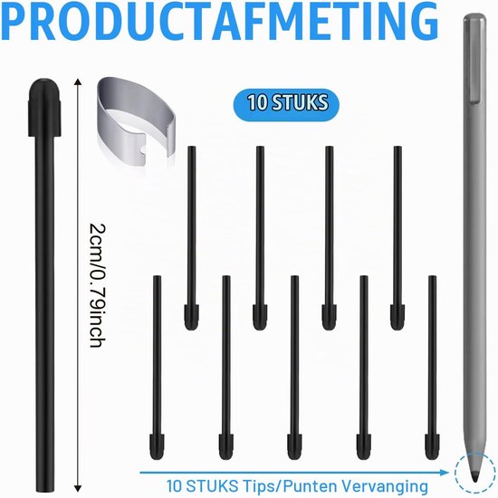 Markeerstiftpunten 10 stuks - Vervangende penpunten - Soft fiber nibs voor Remarkable 1/2 - Voor optimale schrijfervaring m-winkel - m-winkel — afbeelding 2