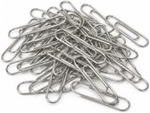 100 stuks grote zilveren paperclips 50 mm
