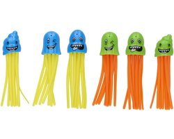 Eddy Toys Duikspel 6 Stuks - Dive Game Zwembad - Zwembad Duikspeelgoed voor Kinderen - Onderwater Spel - Kunststof - Blauw, Groen, Geel en Oranje