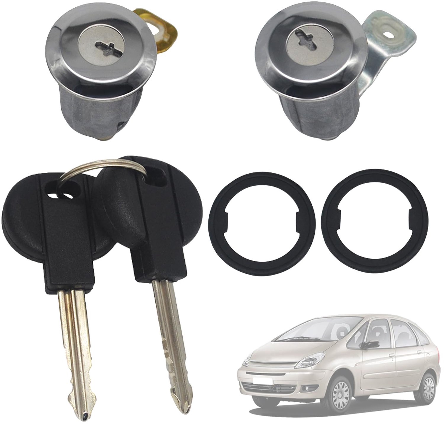 Deurcilinderslot Set voor Peugeot en Citroën