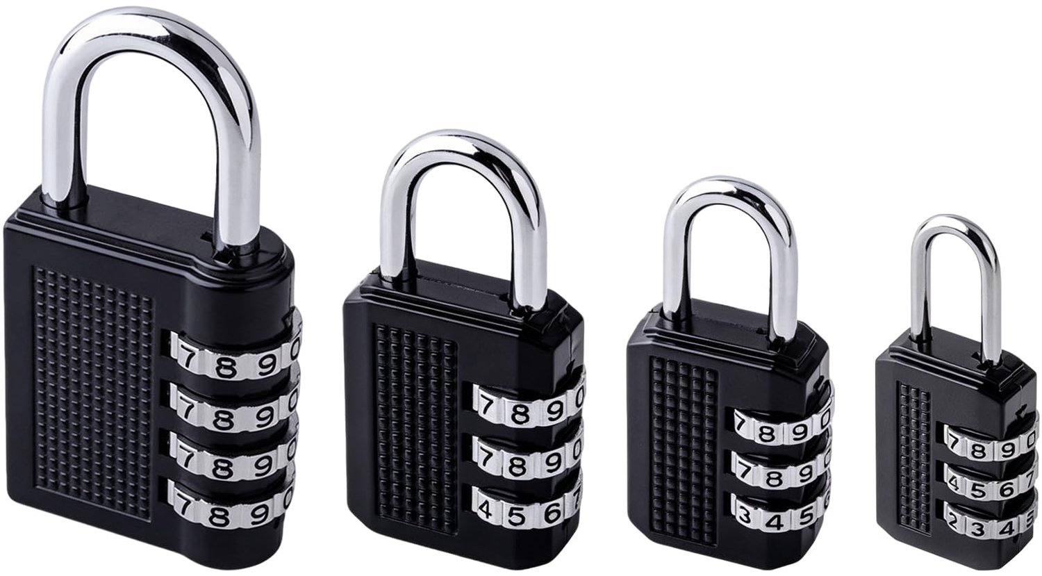 4 Stuks Combinatieslot voor Veiligheid en Bescherming