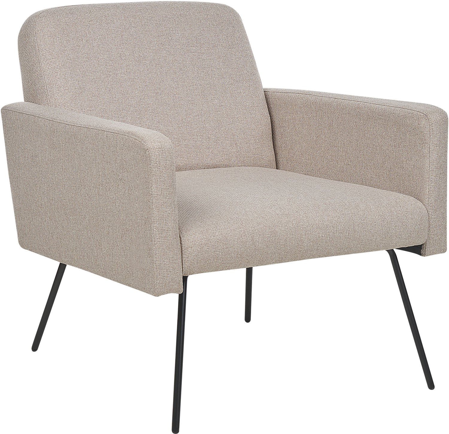 Beliani NARKEN - Fauteuil - Beige - Polyester