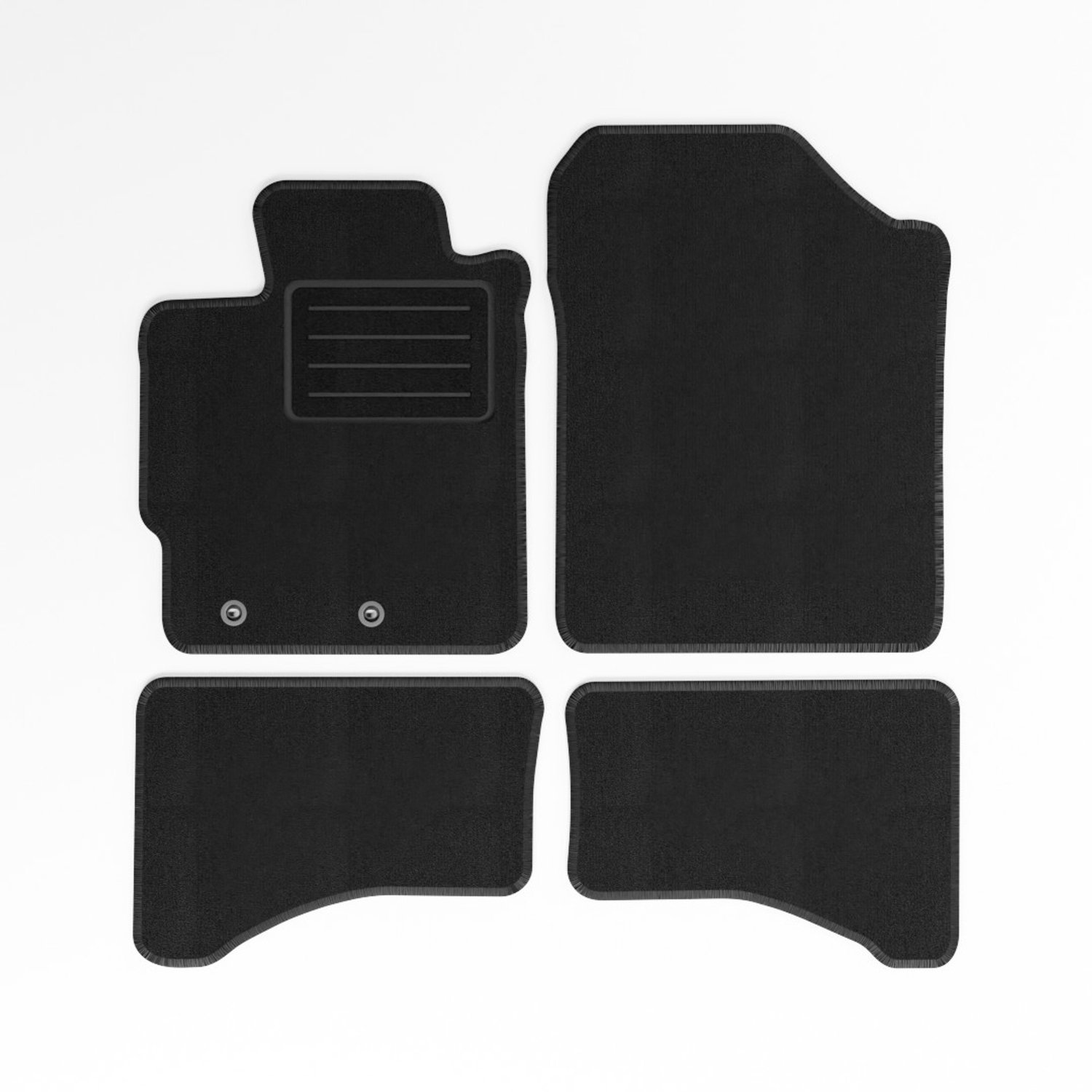 Mats4all | Naaldvilt automatten passend voor Toyota Yaris Hybrid 2012-2014 | Antislip | Met versterking | 4-delig | Automatten | Mattenset