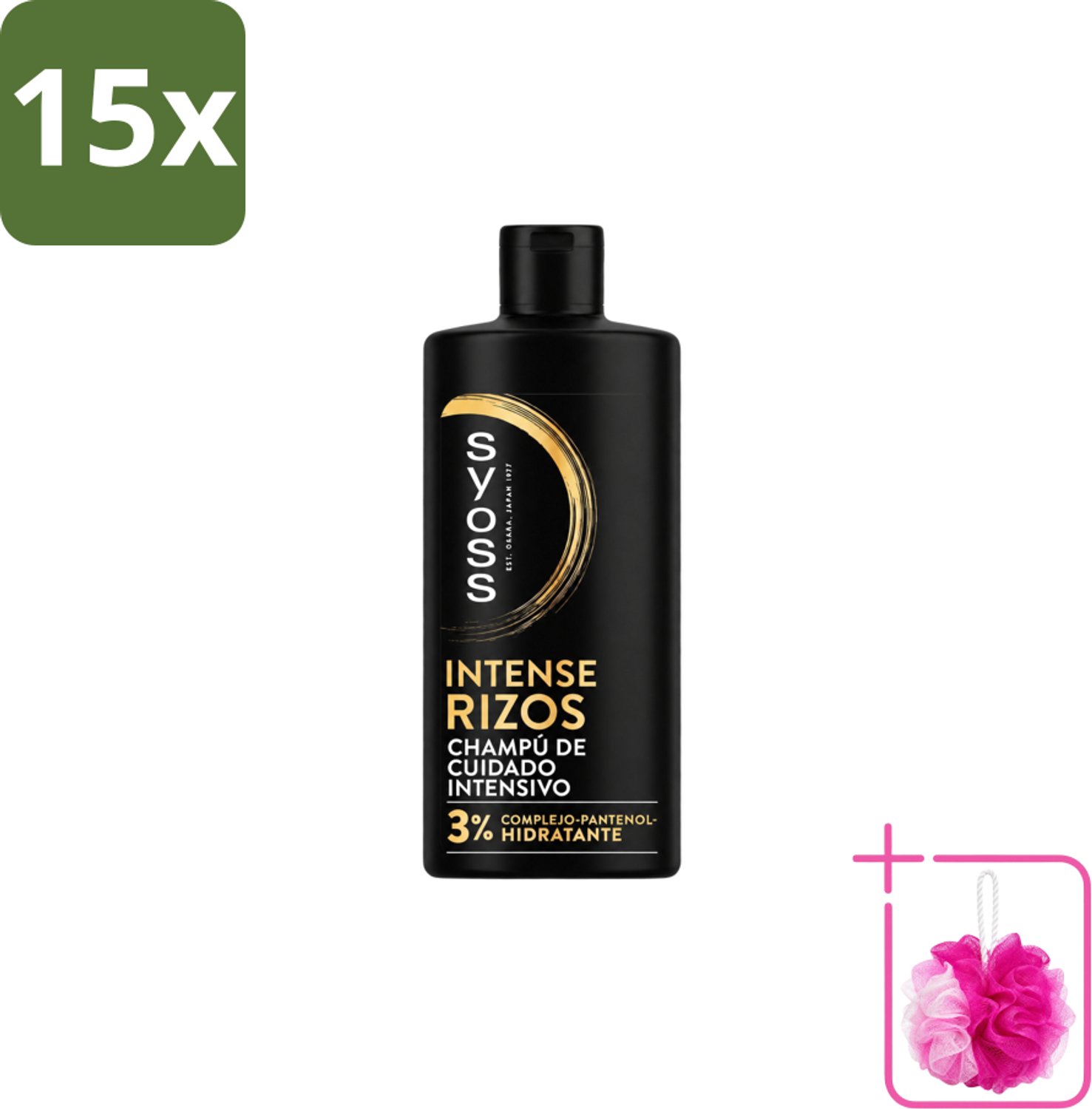 15 x Syoss – Shampoo – Intense Curls – 440 ml - Bulkverpakking - Krullen verzorging - Douchemop - Golvend haar