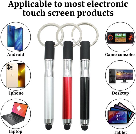 6-Pack Mini Stylus Pen voor Tablets en Smartphones — afbeelding 2