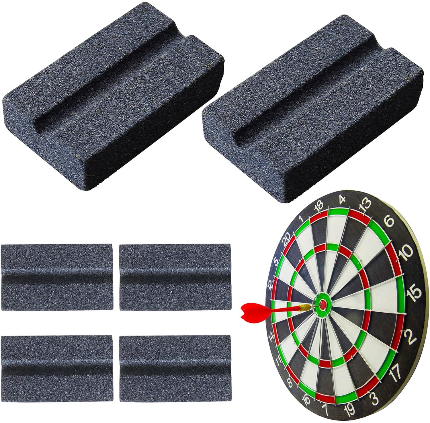 Set van 6 Dart Tips en Slijper voor Stalen Darts - Premium Dartaccessoires