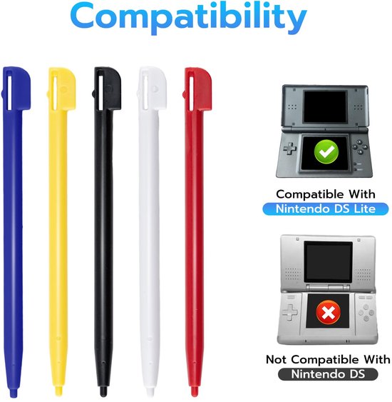 Stylus Pen Set voor Nintendo DS Lite, 5 Stuks — afbeelding 5